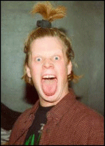 A happy Curre at Studion in Stockholm 1994