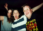 Winberg with two happy guys from Skne at Studion in Stockholm 1994