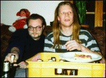 Late night in Motala. Driver Kenneth, Curre and some Danish beer 1995
